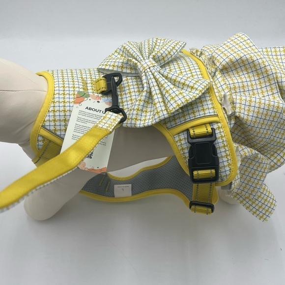 ASENKU Plaid Dog Dress Harness Leash Set - Large Dog - Picture 3 of 11